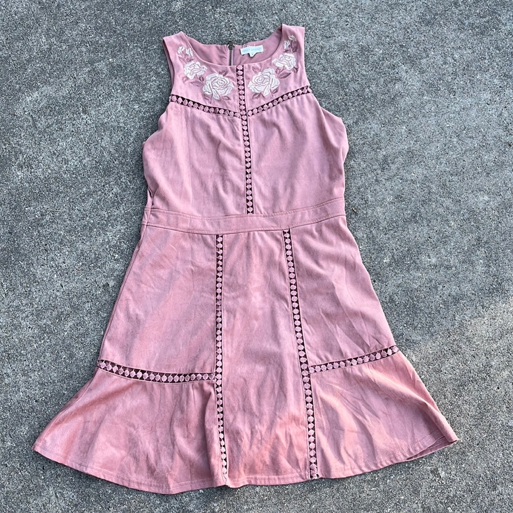 Rose Mauve Velvet Dress